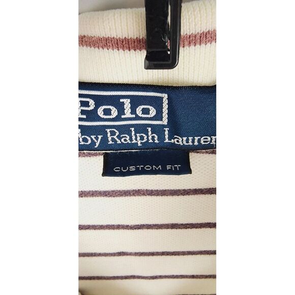 VTG Polo Ralph Lauren Short Sleeve Polo Shirt Men XL Multicolor Stripes - Picture 3 of 4